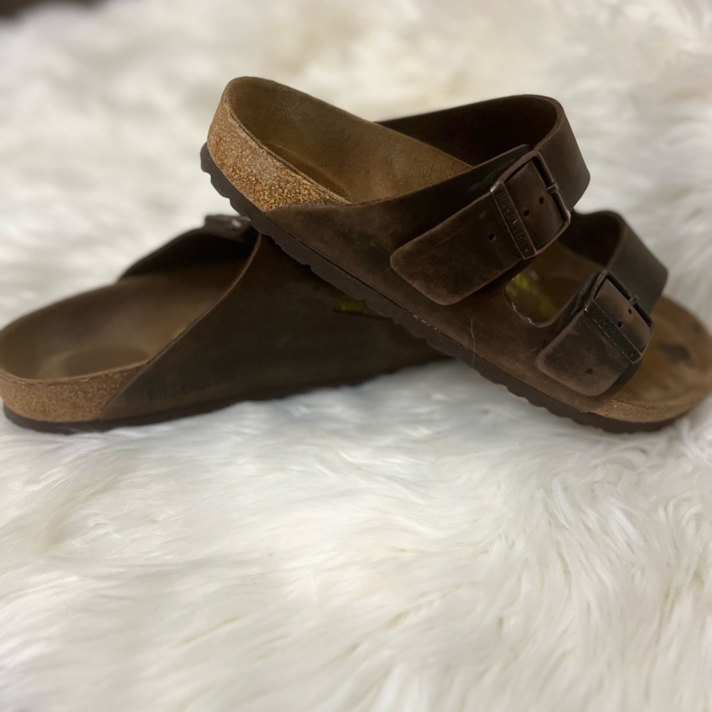 Birkenstock Dark Brown Leather Sandals - Picture 3 of 7